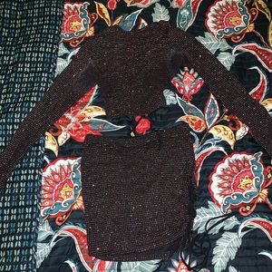 2 piece skirt set GLITTER